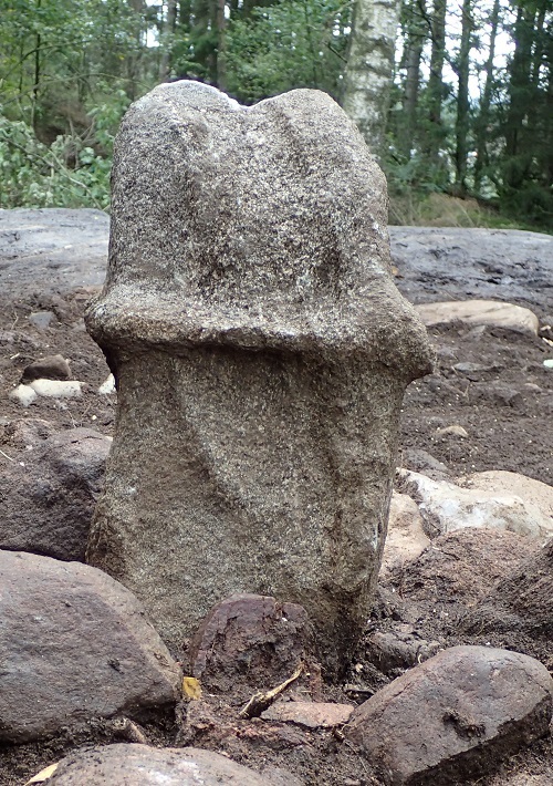 Stone in the shape of a penis that has been unearthed at a Bronze Age site in Rollsbo near Gothenburg in western Sweden. 